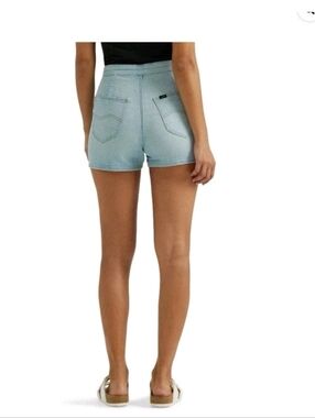 Lee Heritage High Waisted Zip Denim Shorts 8 90s Y2K High Rise Mom Shorts Retro
